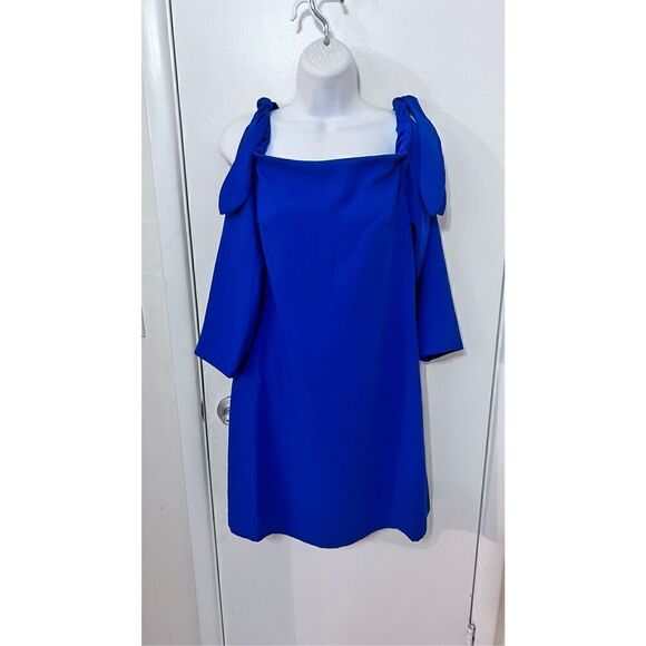 Club Monaco Solanga Off-the-shoulder Royal Blue Dress SZ 4 NWT - Picture 1 of 10